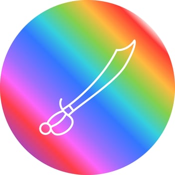 Pirate Sword Vector Icon