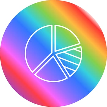 Pie Chart Vector Icon