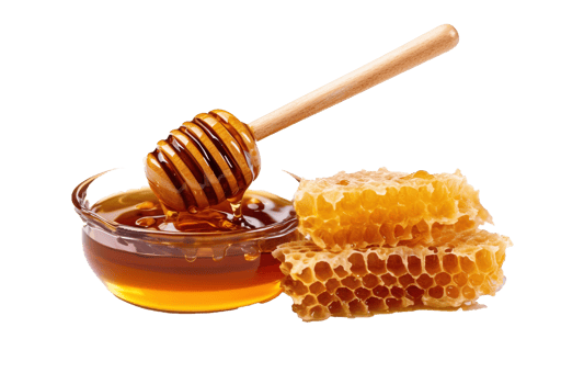 Honey isolated on transparent background. PNG file, cut out. AI Generated