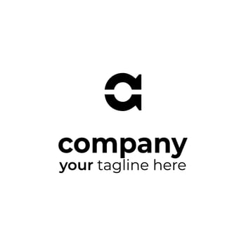 Symbol A logo on white background, can be used for art companies, sports, etc vector