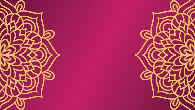 Mandala round ornament background template vector