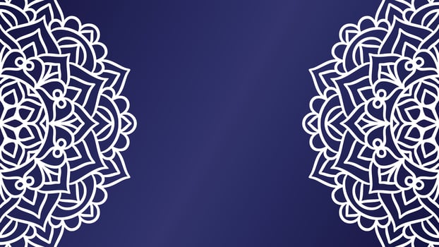 Mandala round ornament background template vector