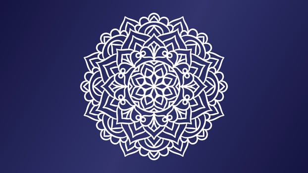 Mandala round ornament background template vector