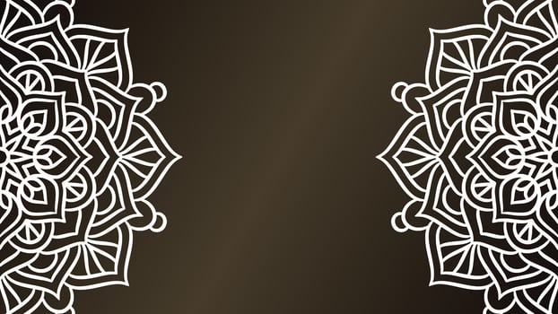 Mandala round ornament background template vector