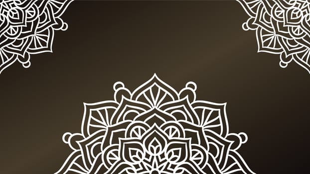 Mandala round ornament background template vector