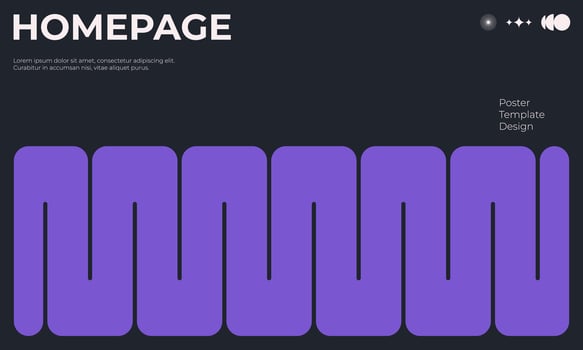 Simple Cover Homepage Background vector