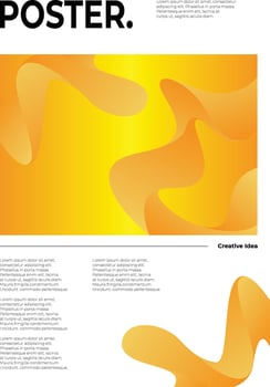 Creative Gradient Cover Background Poster vector