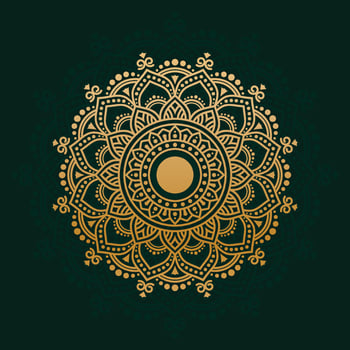 Luxury Golden Ornamental Mandala Background Vector Design. decorative mandala for tattoo, Mehndi, Islamic Pattern, Ornament, Art, henna, Indian Pattern, print, poster, cover, brochure, flyer, banner