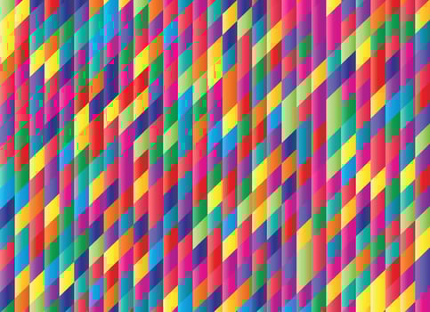 Premium background of colored rhombuses vector