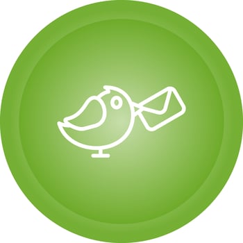 Carrier Pigeon Vector Icon