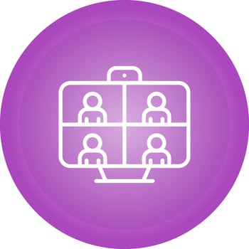 Video Conferencing Vector Icon