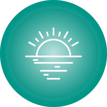 Sunset Vector Icon