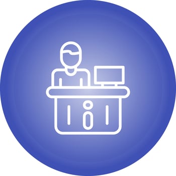Information Desk Vector Icon