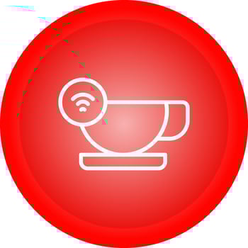 Smart Coffee Mug Vector Icon