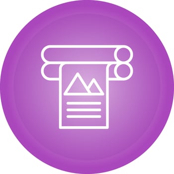 Large Format Printer Vector Icon