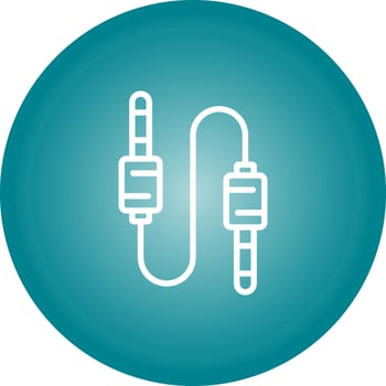 Audio Cable Vector Icon