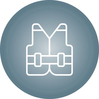 Reflective vest Vector Icon