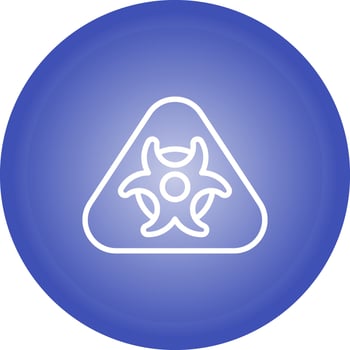 Hazardous materials symbol Vector Icon