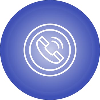 Circle Phone Vector Icon