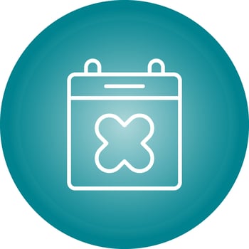 Calendar Xmark Vector Icon