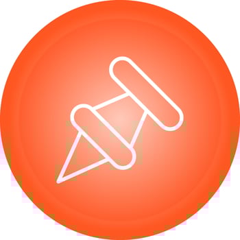 Pushpin Vector Icon