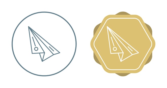Paper Plane Vector Icon