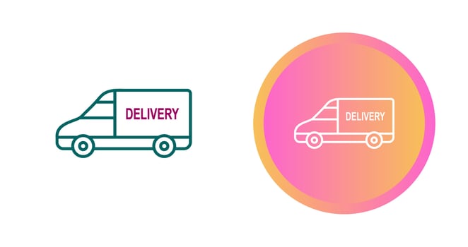 Delivery Car Vector Icon
