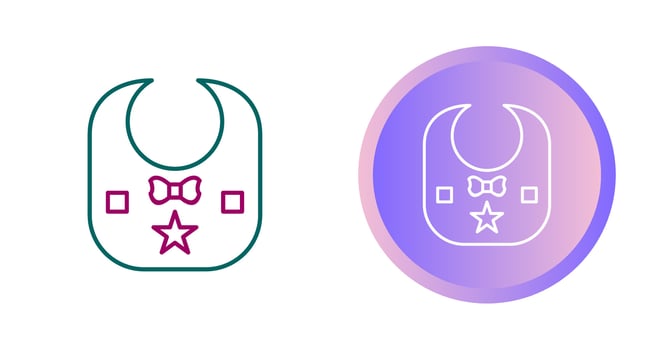 Baby Bib Vector Icon