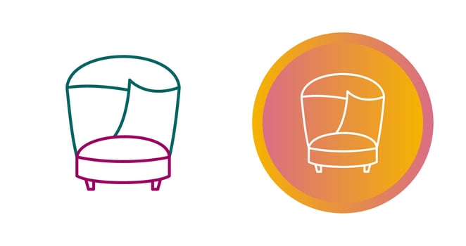 Stylish Chair Vector Icon