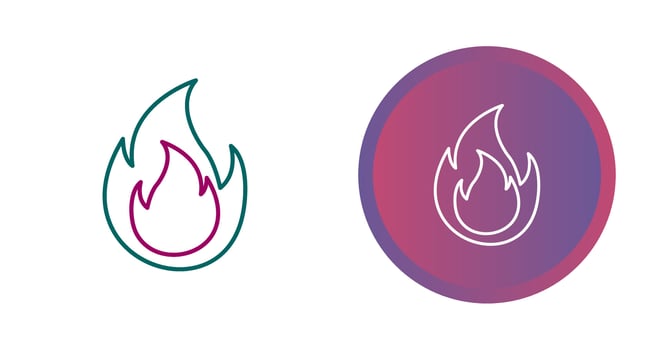 Flame Vector Icon