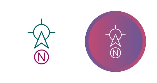 North Vector Icon