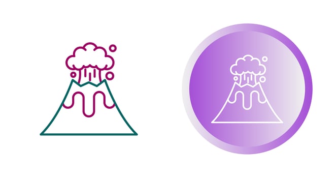 Volcano Vector Icon