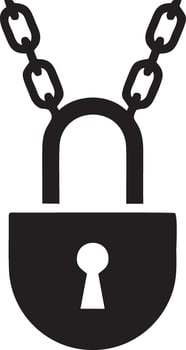 Lock security icon symbol vector image. Illustration of the key secure access system vector design. EPS 10