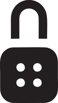 Lock security icon symbol vector image. Illustration of the key secure access system vector design. EPS 10