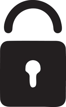 Lock security icon symbol vector image. Illustration of the key secure access system vector design. EPS 10