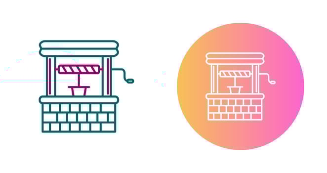 Water Well Vector Icon