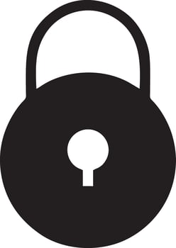 Lock security icon symbol vector image. Illustration of the key secure access system vector design. EPS 10