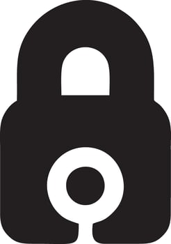 Lock security icon symbol vector image. Illustration of the key secure access system vector design. EPS 10