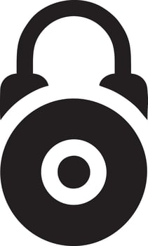 Lock security icon symbol vector image. Illustration of the key secure access system vector design. EPS 10