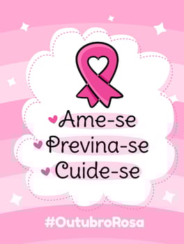 Banner in portuguese for composition october pink breast cancer prevention brazil vector