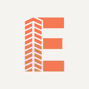 Letter E Real Estate Logo Concept With Building Icon. Property and Housing Symbol vector