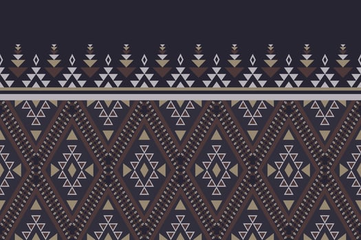 Southwest Navajo border pattern. Ethnic southwest geometric shape seamless pattern. Ethnic geometric pattern use for fabric, textile, home decoration elements, upholstery, wrapping, etc. vector