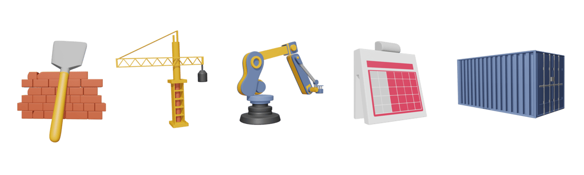 3D icon labor day collection rendered isolated on the transparent background png