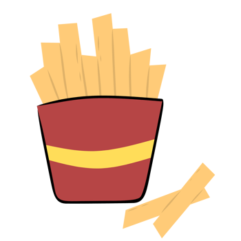 French fries clipart png