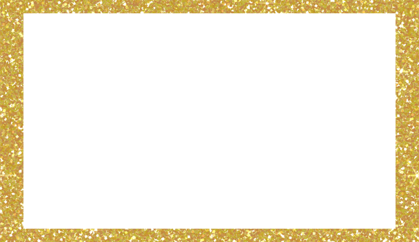 Gold frame glitter on transparent background. Rectangle element .Design for decorating,background, wallpaper, illustration png