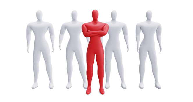 Gang Leader 3d Illustration Concept. Leadership Concept. png