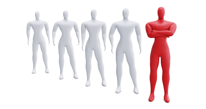 Gang Leader 3d Illustration Concept. Leadership Concept. png