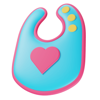 3D Baby Bib png