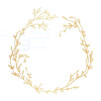 vector hand drawn floral frame