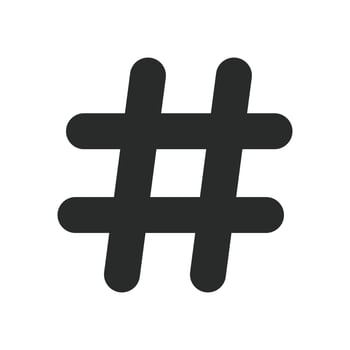 Hash tag icon graphic vector design illustration
